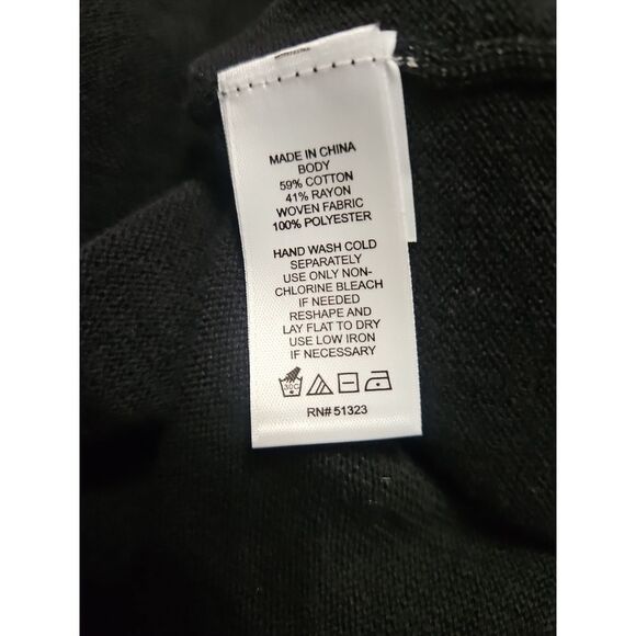 CeCe Women's Bow Tie-Neck & Sleeve‎ Mixed Media Sweater Dress Large - Picture 10 of 10